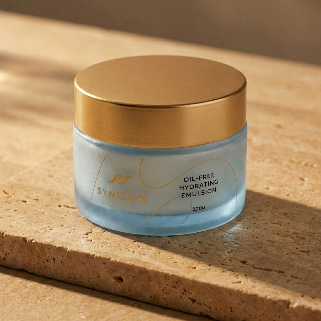 Syni Skin Oil-Free Hydrating Emulsion jar